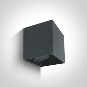 STENSKA SVETILKA 2X3W/3000K/IP54 ANTRACIT DM67398C/AN/W