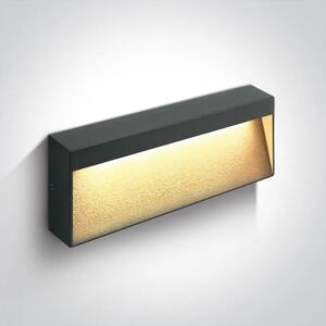 LED STENSKA SVETILKA 6W/3000K/400lm IP54 ANTRACITNA DM67359B/AN/W