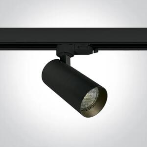 Črn reflektor za tirnico GU10/10W/220V DM65522T/B