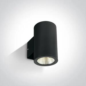 STENSKA SVETILKA LED/12×1W/3000K/240V IP54 ČRNA DM67138/B/W