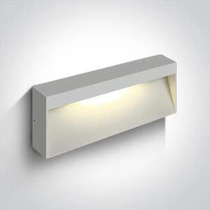 LED STENSKA SVETILKA 6W/3000K/400lm IP54 BELA DM67359B/W/W
