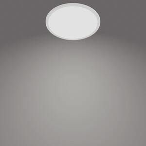 Philips SuperSlim LED IP44 Ø 24,5 cm 4.000 K bela, zatemnjen, Bela, Kopalnica, Kovina