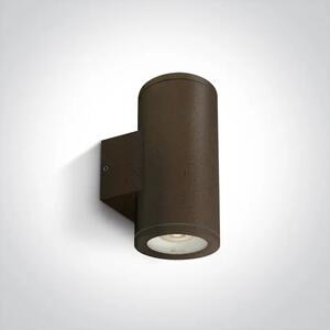 STENSKA SVETILKA 2XGU-10 35W IP54 RJAVA RUSTIKALNA DM67400B/BR