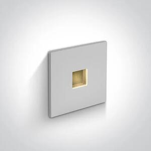 VGRADNA STENSKA SVETILKA LED 1W/3000K/40lm/60°/350mA IP54 BELA DM68004A/W/W