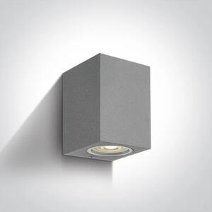 STENSKA SVETILKA GU10/7W IP65 SIVA 100x77x77mm DM67426/G