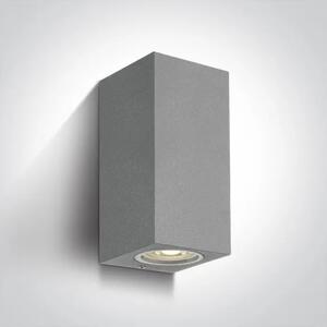STENSKA SVETILKA 2xGU10/7W IP65 SIVA 100x77x70mm DM67426A/G