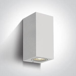 STENSKA SVETILKA 2xGU10/7W IP65 BELA 165x77x70mm DM67426A/W