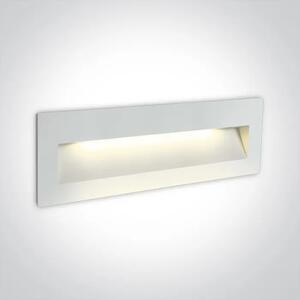 VGRADNA LED SVETILKA BELA 6W/550lm/3000K IP65 DM68068C/W/W