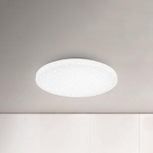 Briloner LED stropna svetilka Ohišje IP44 zvezdnato nebo 840 Ø 40cm, Bela, Kopalnica, Plastika, Sodobni