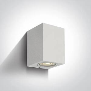 STENSKA SVETILKA GU10/7W IP65 BELA 100x77x77mm DM67426/W