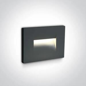 VGRADNA LED SVETILKA/3,6W/3000K/85lm/44°/240V IP65 ANTRACITNA DM68064/AN/W