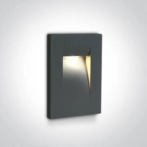 VGRADNA LED SVETILKA/3,6W/3000K/100lm/53°/240V IP65 ANTRACITNA DM68062/AN/W