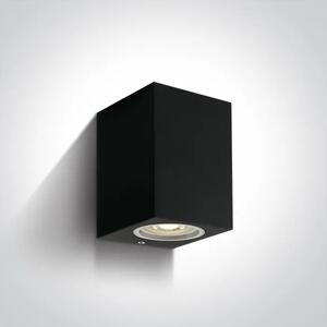 STENSKA SVETILKA GU10/7W IP65 ČRNA 100x77x77mm DM67426/B