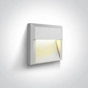 STENSKA SVETILKA LED 8W/3000K/350lm IP65 BELA DM67430A/W/W