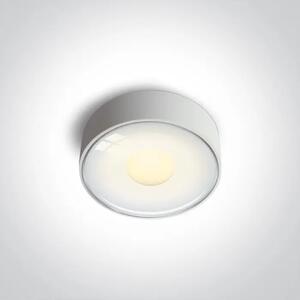 STROPNA SVETILKA LED/6W/480lm/3000K/230V IP65 107mm BELA DM67484/W/W