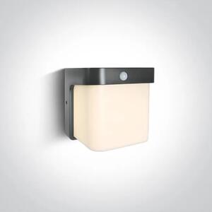 STENSKA SVETILKA LED 12W/3000K/600lm IP54 SENZORSKA ANTRACITNA DM67492P/AN/W