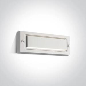 STENSKA SVETILKA LED 6W 3000K TEMNA SVETLOBA IP65 BELA DM67502B/W/W