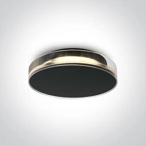 STROPNA SVETILKA LED/12W/325lm/3000K/230V fi1238mm ČRNA DM67478/B/W