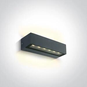 STENSKA SVETILKA LED 2X6W 3000K IP65 ANTRACIT DM67526B1/AN/W