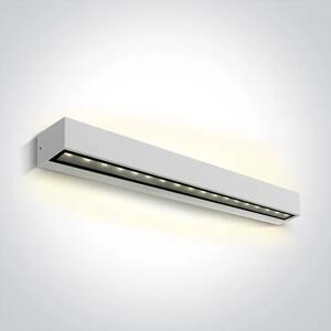 STENSKA SVETILKA LED 2x13W WW IP65 230V BELA DM67526B3/W/W