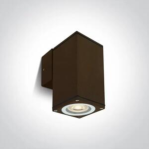 STENSKA SVETILKA GU10 10W IP54 100-240V RUSTIKALNO RJAVA DM67426B/BR