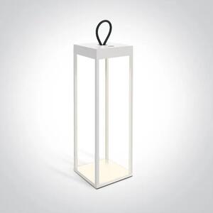STOJEČA LED SVETILKA 2,2 W CCTV POLNILNA USB IP65 ZATEMNLJIVA BELA DM67530B/W
