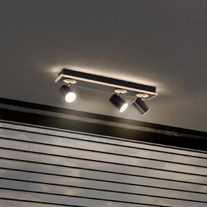 LEDVANCE LED stropni reflektor Mars, 4-svetlobni, 3 točke, črn, Črna, Dnevna soba / jedilnica, Kovina