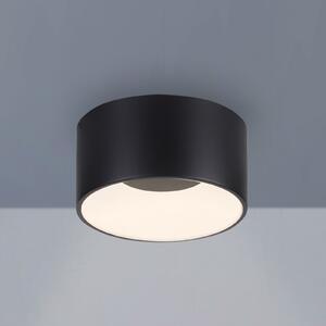 JUST LIGHT. GmbH LED stropna svetilka Tanika črna, Ø16 cm, z možnostjo, zatemnjen, Črna, Dnevna soba / jedilnica, Plastika, Sodobni