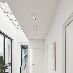 Nordlux Downlight Pitcher, bela/srebrna, 1-žarilna, kovina, GU10, zatemnjen, Bela, Dnevna soba / jedilnica, Kovina, Sodobni