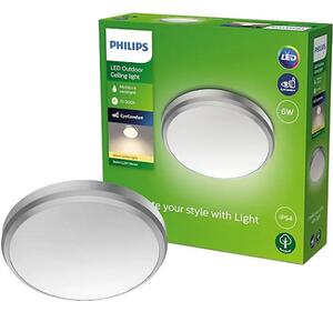 Doris PHILIPS STROPNA SVETILKA NIKEL 6W 27K IP54 HV 8719514417830