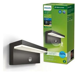 Bustan PHILIPS STENSKA SVETILKA UE WA 3.8W 27K HV IR 06 ANTRACIT 8720169257399
