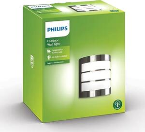 Calgary PHILIPS STENSKA SVETILKA 1x60W 230V NERJAVEČE JEKLO 8718696176757