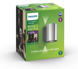 STENSKE SVETILKE PHILIPS BUXUS 2x4,5W IZ NERJAVEČEGA JEKLA 8718696159408