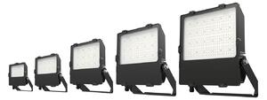 DOTLUX LED reflektor LENSplus, 150 W, črna, aluminij 5.000 K IP66, Črna, Aluminij, Stenski reflektor