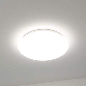 DOTLUX LED senzorska stropna svetilka LUNA bela Ø 33cm PMMA CCT IP44, Bela, Kopalnica, Plastika, Sodobni