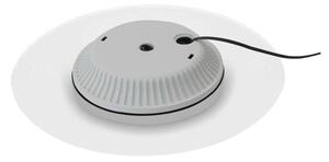 DOTLUX LED stropna svetilka MOONBASE srebrna Ø 37 cm aluminij/akril CCT, Kovinska, Dnevna soba / jedilnica, Aluminij, Sodobni