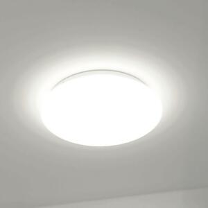 DOTLUX LED stropna svetilka LUNA, bela, Ø 49 cm, 33 W, CCT IP44, Bela, Kopalnica, Plastika, Sodobni