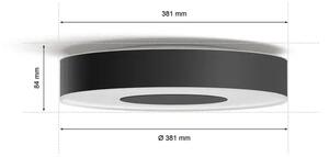 Xamento PHILIPS HUE LED STROPNA SVETILKA M ČRNA 2000-6500K IP44 8719514452251