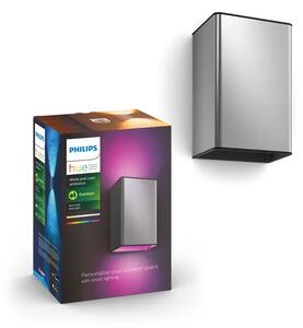 Resonate HUE WACA ZUNANJA STENSKA SVETILKA SREBRNA 2x8 RGB 8718696174395
