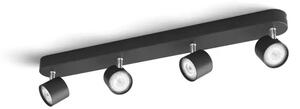 ZVEZDNI STROPNI LED REFLEKTOR črne barve 4x4,5W SELV zatemnljiv 8719514435438