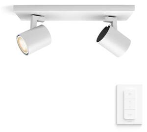 Runner Hue STROPNI REFLEKTOR BELA 2x5W 2200-6500K + DALJINSKI UPRAVLJALNIK 8719514338142