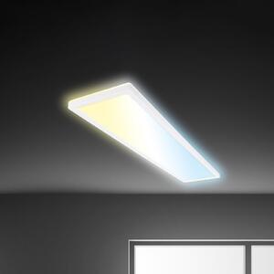 Briloner LED plošča Tava CCT, bela, 98 x 20 cm, osvetlitev, plastika, zatemnjen, Bela, Študija / pisarna, Plastika