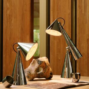 Tom Dixon LED namizna svetilka Pose Task Light, srebrna, zatemnjen, Kovinska, Dnevna soba / jedilnica, Plastika, Dizajn