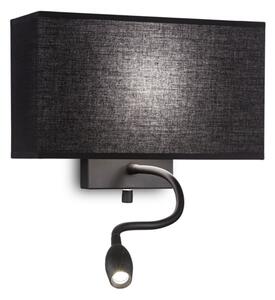 HOTELSKA STENSKA SVETILKA AP2 ČRNE RAZLIKE E27/LED ID215709