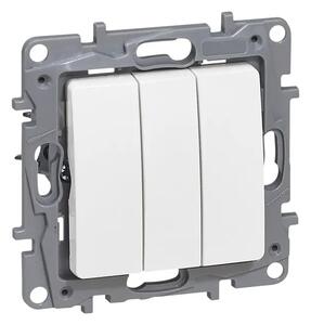 764X03 NILOE TROJNO STIKALO 1P/10A/250V BELO LE764503