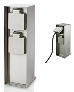 VTIČNICA NA DROB IP44/NEREJOČE JEKLO/INOX/BOČNA OZEMLJITEV 17108/47/16