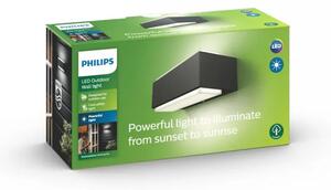 STENSKA SVETILKA LED 2x4,5W/1000lm/4000K STRATOSPHERE IP44 ANTRACIT 16487/93/P3