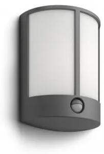 STENSKA SVETILKA S SENZORJEM LED 6W/600lm/2700K/IP44/ANTRACIT 16465/93/16
