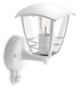 STENSKA SVETILKA CREEK S SENZORJEM E27/60W/230V/IP44/BELA 15388/31/16