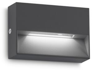 DEDRA LED STENSKA SVETILKA AP MALA ANTRACITNA IP65 ID328645